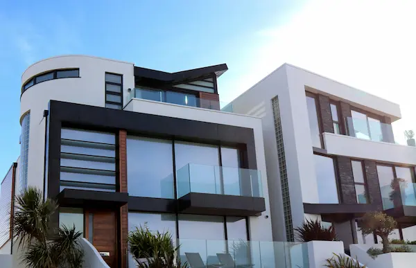 Contemporary Hillside Villa - before